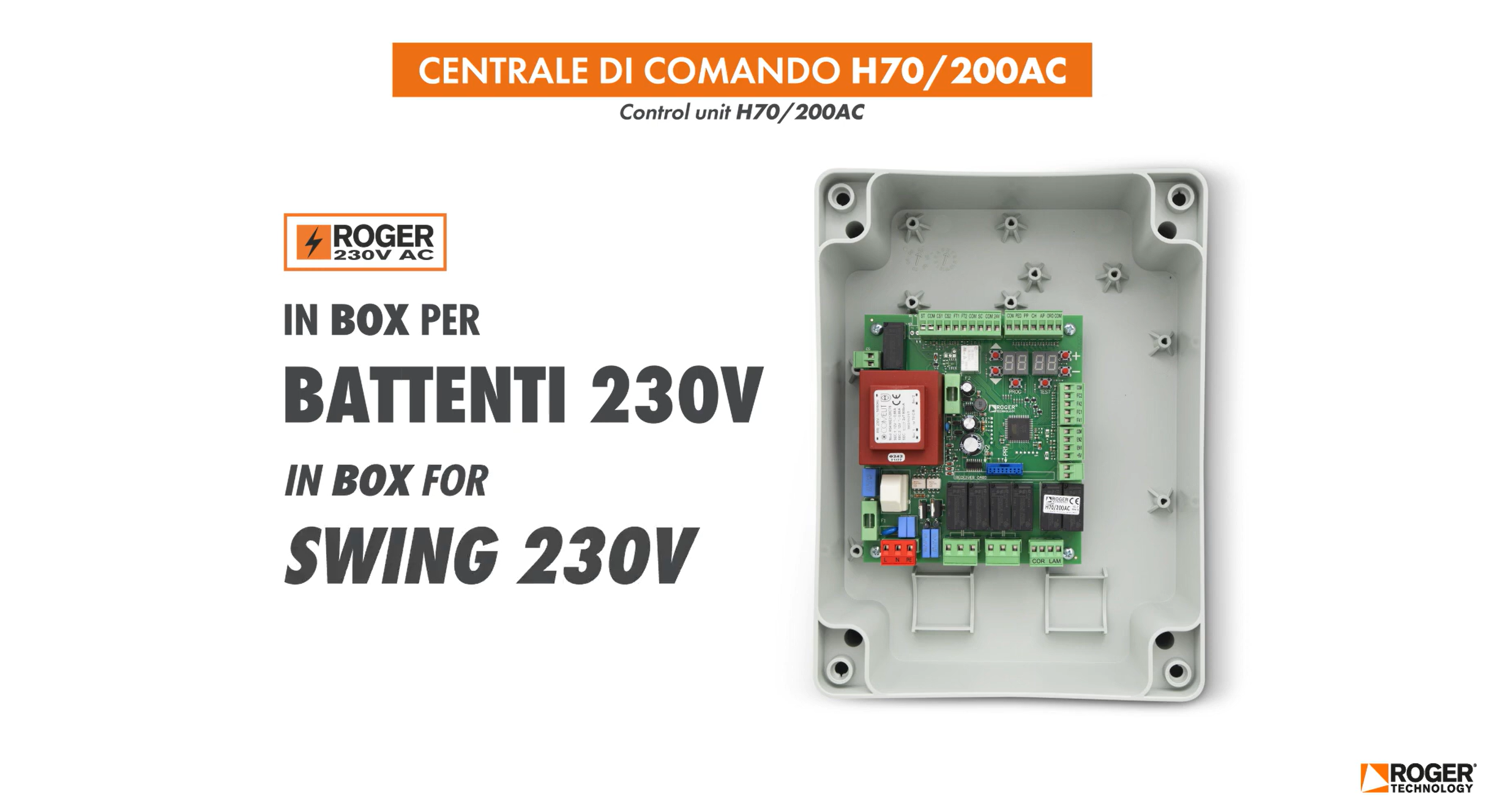 Відео Roger Technology KIT R20/510