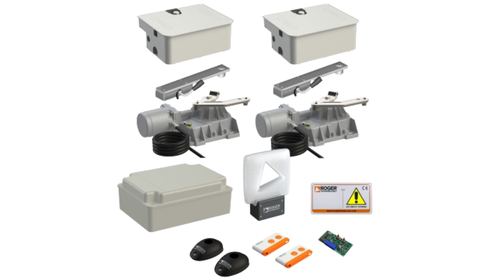 Автоматика для розпашних воріт підземного монтажу Roger Technology SET R21/353 MAXI – комплект