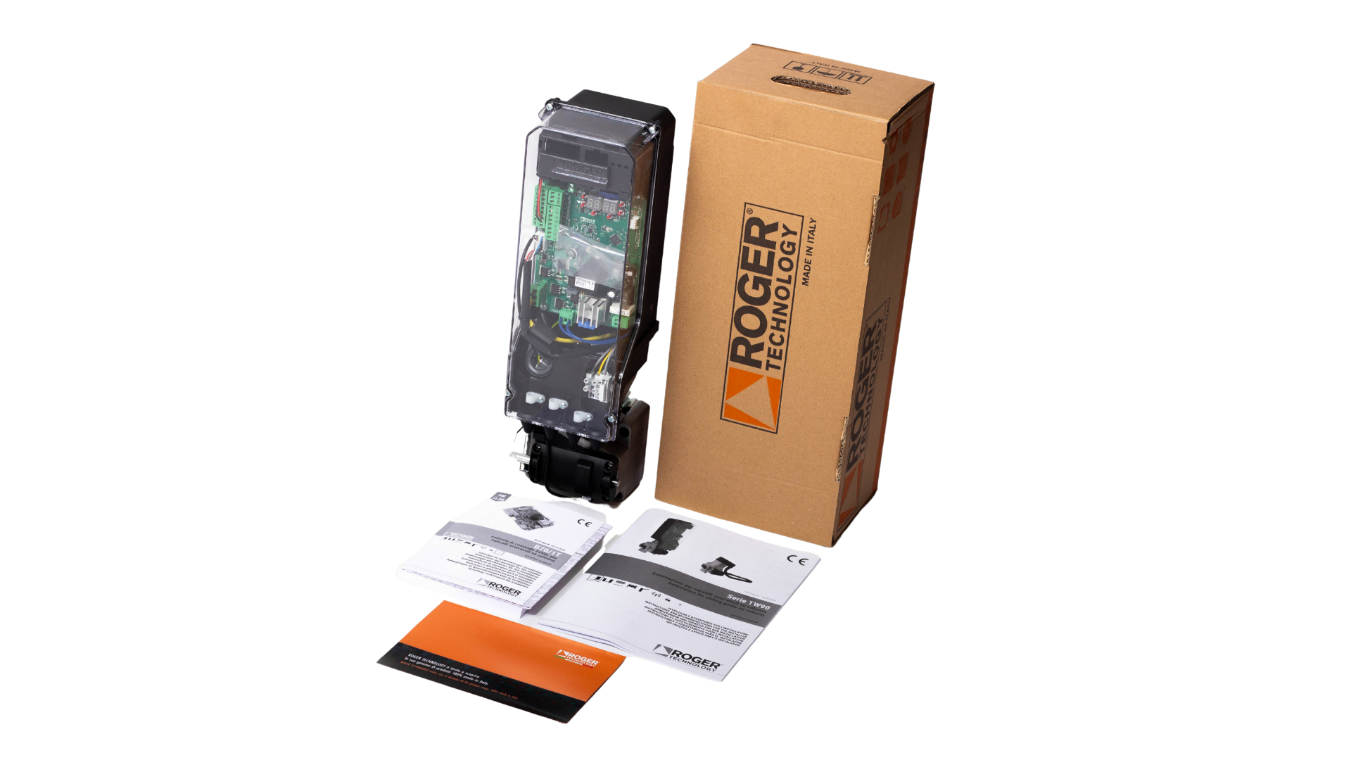 TW90/600/HS Бесщеточный двигатель 24V DC HIGH SPEED для откатных ворот до 600 кг. Roger Technology — 2